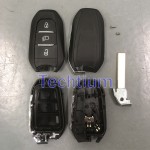 HU83/407 blade Light button (Old style) 3 button remote key shell for Citroen,Peugeot,DS
